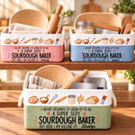 Custom Name Sourdough Baking Humor Gifts - Personalized Storage Basket