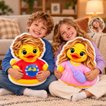 Custom Photo 3D Cartoon Duck Gifts For Kids, Family - Personalized Shaped Pillow