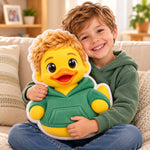 Custom Photo 3D Cartoon Duck Gifts For Kids, Family - Personalized Shaped Pillow