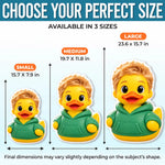 Custom Photo 3D Cartoon Duck Gifts For Kids, Family - Personalized Shaped Pillow