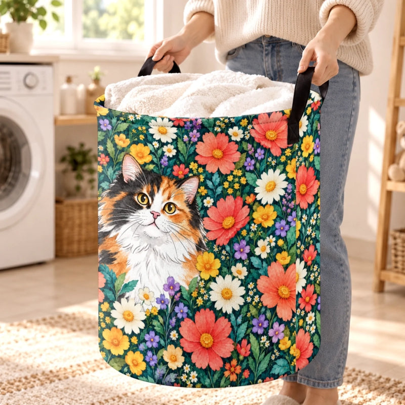 Custom Photo Cat And Dog Gifts For Pet Lovers - Personalized Laundry Basket