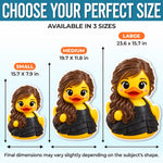 Custom Photo 3D Cartoon Duck Gifts For Best Friends, Besties, Sisters - Personalized Shaped Pillow