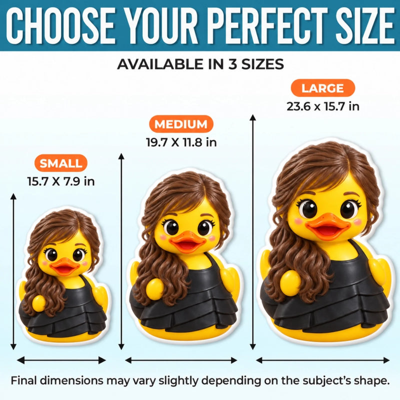 Custom Photo 3D Cartoon Duck Gifts For Best Friends, Besties, Sisters - Personalized Shaped Pillow