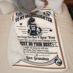 Custom Name Volleyball Gifts For Granddaughter - Personalized Blanket