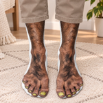 Custom Funny Fake Bare Feet Prank Gifts - Personalized Middle Tube Socks