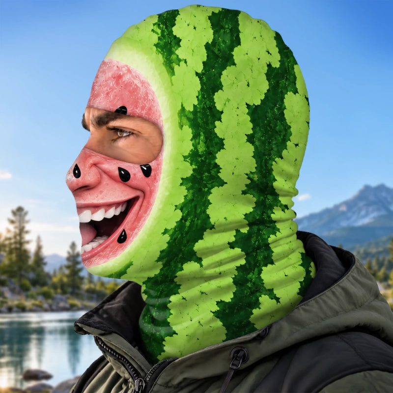 Custom Funny Watermelon Monster Ski Gifts For Men, Women - Personalized Ski Mask