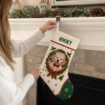Custom Pet Photo And Name Christmas Gifts For Pet Lovers, Pet Owners - Personalized Stocking