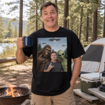 Custom Photo Funny Bigfoot Alien UFO Gifts for Men and Women - Personalized Comfort T-Shirt