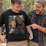 Custom Photo Funny Bigfoot Selfie Gifts for Men and Women - Personalized Comfort T-Shirt