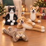 Custom Photo Funny Pet Christmas Gifts For Pet Lovers - Personalized Poseable Plush Doll
