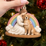 Custom Pet Photo Christmas Gifts for Dog Lovers - Personalized Wooden Ornament