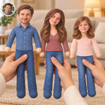 Custom Photo Family Gifts - Personalized Poseable Plush Doll