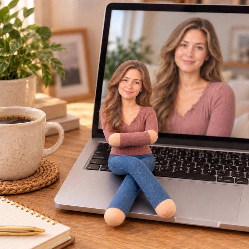 Custom Photo Family Gifts - Personalized Poseable Plush Doll