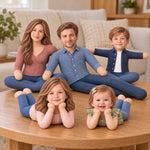 Custom Photo Family Gifts - Personalized Poseable Plush Doll