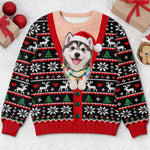 Custom Photo Ugly Sweatshirt - Personalized Christmas Birthday Gifts For Dog Cat Lovers, Dog Dad And Mom, Cat Owners - Making Christmas More Pawfect