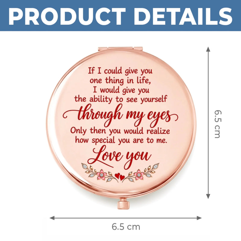 Custom Name From Mom to Daughter Keepsake Gifts - Personalized Compact Mirror