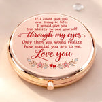 Custom Name From Mom to Daughter Keepsake Gifts - Personalized Compact Mirror