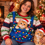 Custom Photo Pet Christmas Gifts for Pet Lovers - Personalized Ugly Sweatshirt