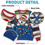Custom Photo Pet Christmas Gifts for Pet Lovers - Personalized Ugly Sweatshirt