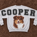 Custom Pet Photo Gifts For Dog Lovers - Personalized Arm To Arm Sweatshirt
