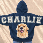 Custom Pet Photo Gifts For Dog Lovers - Personalized Arm To Arm Sweatshirt