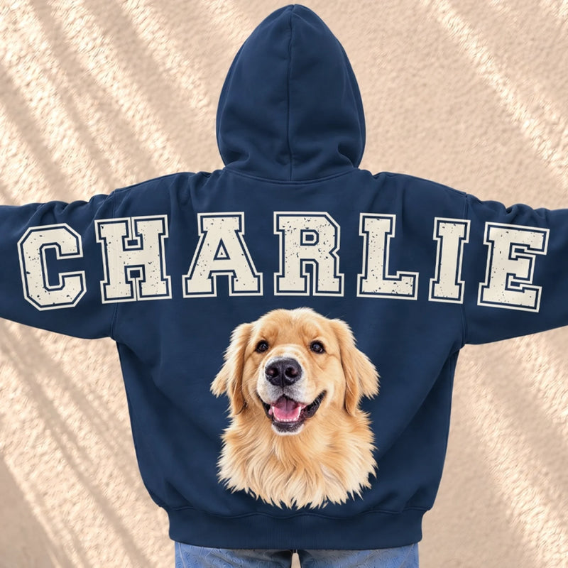 Custom Pet Photo Gifts For Dog Lovers - Personalized Arm To Arm Sweatshirt