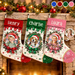 Custom Photo Christmas Gifts For Family And Pet Lovers - Personalized Stocking