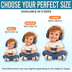 Custom Photo Gamer Gifts for Kids - Personalized Shaped Pillow
