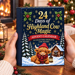 Christmas 24 Days of Highland Cow Magic - Highland Cow Advent Calendar