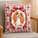 Custom Pet Photo Christmas Memorial Sympathy Gifts For Dog And Cat Lovers - Personalized Pillow