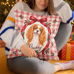 Custom Pet Photo Christmas Memorial Sympathy Gifts For Dog And Cat Lovers - Personalized Pillow