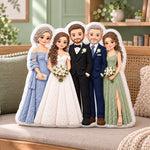 Custom Photo Wedding Gifts for Couples - Personalized Shaped Pillow