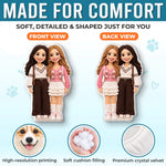 Custom Photo Character Birthday Gifts for Kids - Personalized Shaped Pillow