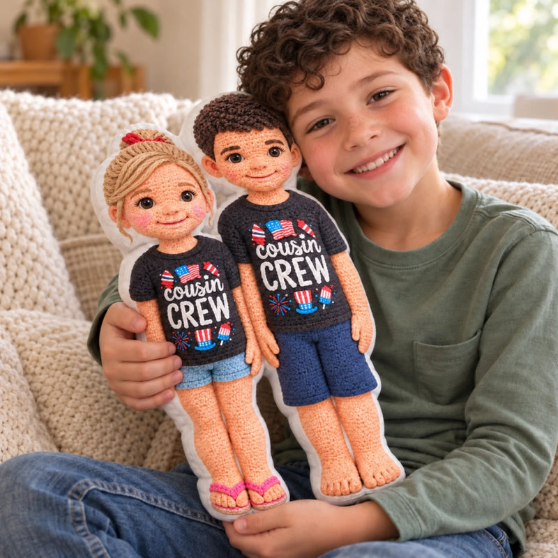 Custom Photo Character Birthday Gifts for Kids - Personalized Shaped Pillow