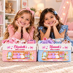 Custom Name Doll Closet Gifts For Kids & Girls - Personalized Storage Basket