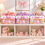 Custom Name Doll Closet Gifts For Kids & Girls - Personalized Storage Basket