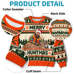 Custom Photo Christmas Hunting Gifts for Men - Personalized Ugly Sweatshirt