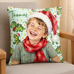 Custom Photo Christmas Character Gifts For Kids - Personalized Pillow