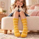 Custom Name Heart Pattern Gifts For Family, Kids - Personalized Middle Tube Socks