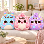 Custom Name Kawaii Monster Gifts for Kids - Personalized Shaped Pillow