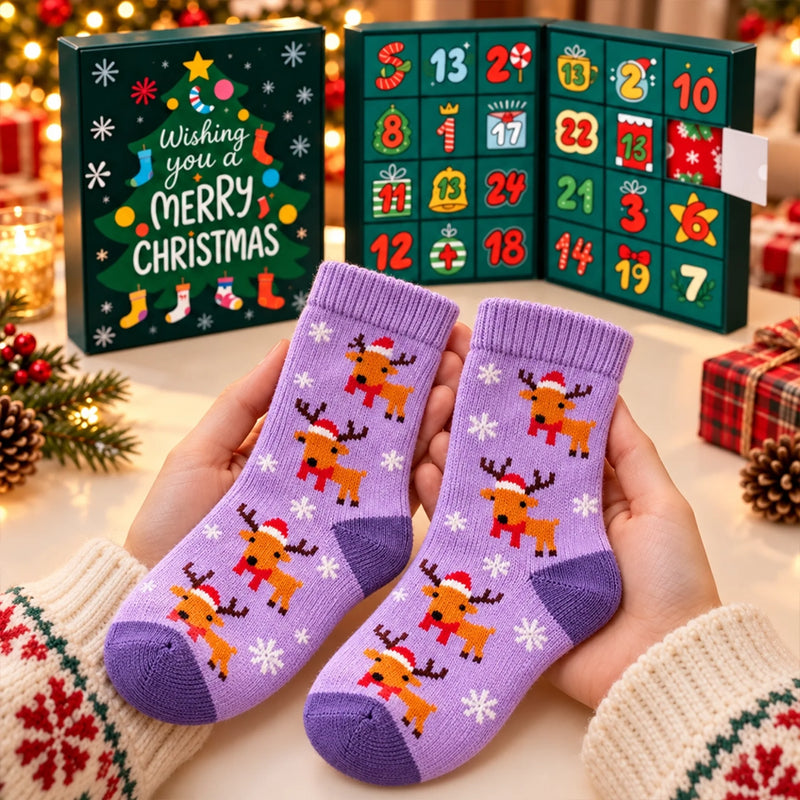 24 Days Surprise Xmas Gifts - Christmas Sock Advent Calendar
