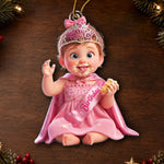 Custom Photo Christmas Birthday Gifts for Daughters and Kids - Personalized Acrylic Ornament