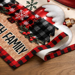 Custom Name Christmas Family Table Decor - Personalized Table Runner
