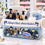 Custom Name Nail Care Design - Personalized Storage Basket