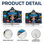 Custom Video Game Name Gifts for Kids - Personalized Wearable Blanket Hoodie