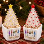 Custom Name Christmas Gifts For Brothers And Sisters - Personalized Glass Everlasting Christmas