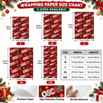 Custom Name Christmas Gift Wrap for Family - Personalized Wrapping Paper