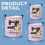 Custom Name Sewing Gifts For Seamstresses - Personalized Laundry Basket