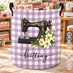 Custom Name Sewing Gifts For Seamstresses - Personalized Laundry Basket