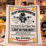 Custom Name Softball Gifts For Granddaughter - Personalized Blanket